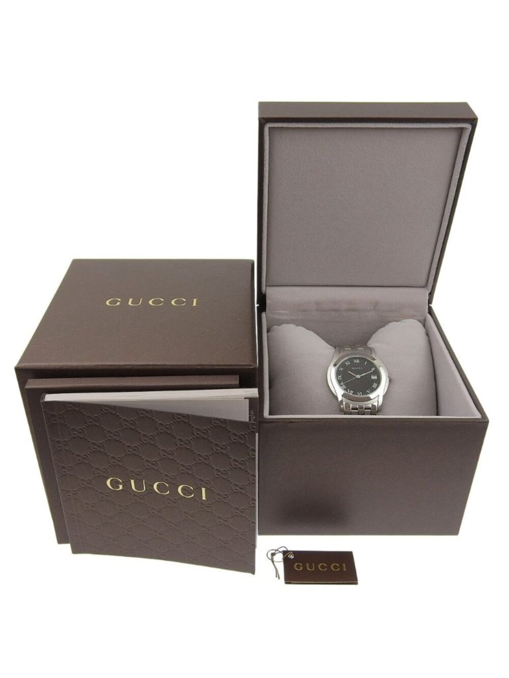 Gucci Class Stainless Steel Quartz Analog Display Black Dial Watch - Picture 8 of 8